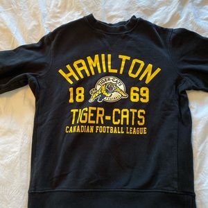 Navy blue/black Hamilton Tiger Cats Crewneck